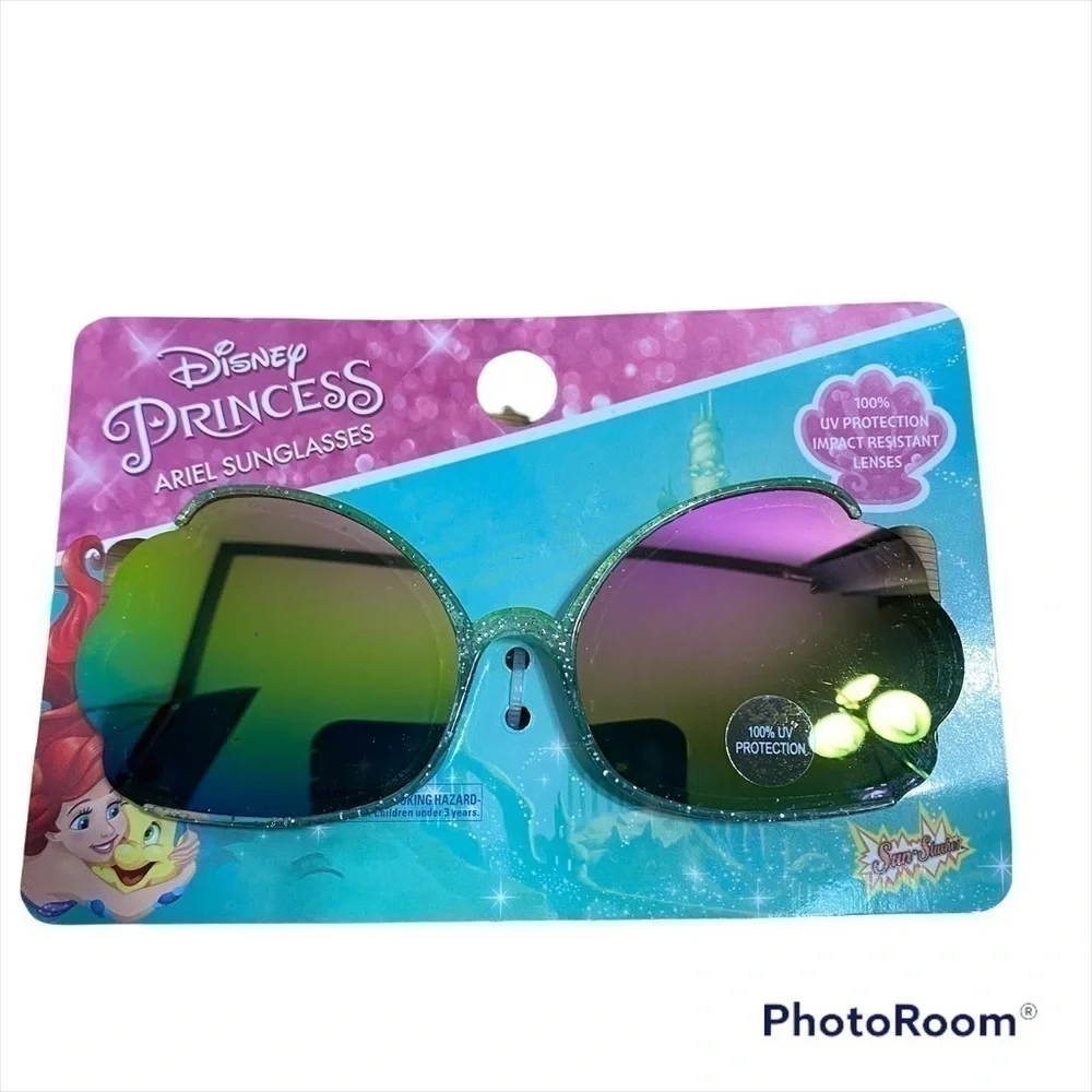 Disney Princess Little Mermaid Seashell Sunglasses NWT 100% UV Protection